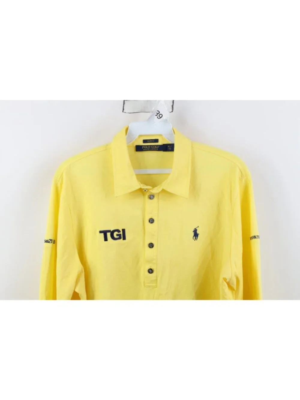 Polo Golf Ralph Lauren Mens XL Tailored Fit TGI LTD Long Sleeve Golfing Polo USA